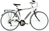 Lombardo Men's Ortler 100 Bicycle (Black/White, 28X 21-Inch)