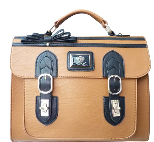 Exoticglitter LYDC LADIES HANDBAG / LAPTOP BAG / BRIEFCASE Tan