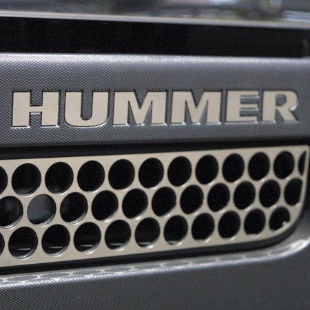 Hummer H3 Accessories - Stainless Steel Front Bumper Letters 