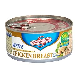 Swanson Premium Chunk Chicken Breast, White Meat, 9.75-Ounce Cans (Pack of 12)