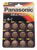 Panasonic CR-2032 Lithium Coin Battery - Twelve Pack [PC]