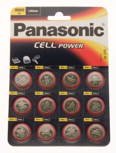 Panasonic -12 piles Specialist Lithium - CR2032 (Import Royaume Uni)