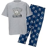 Indianapolis Colts NFL Youth Short SS Tee & Printed Pant Combo Pack