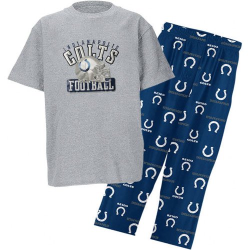Indianapolis Colts NFL Youth Short SS Tee & Printed Pant Combo Pack