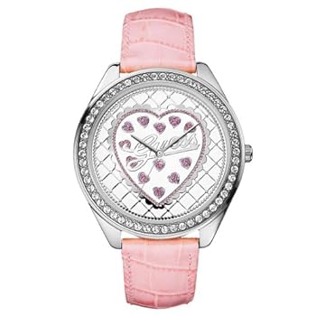 GUESS - U85141L2 - Analogique - Montre Femme - Bracelet en cuir rose