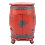 EXP Handmade Barrel-Shaped Rotating Wine Rack 29 Inches