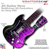 Fire Purple Skin by WraptorSkinz TM fits All Sony PS2 Guitar Hero SG Guitar Controllers (GUITAR NOT INCLUDED)