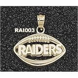 Sterling Silver OAKLAND RAIDERS PIERCED FOOTBALL - B0009R82WM