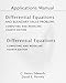 Applications Manual for Differential Equations and Boundary Value Problems: Computing and Modeling