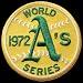 Oakland Athletics 1972 World Series Champions Patch
