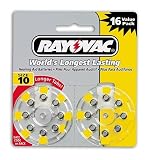 Rayovac Hearing Aid Batteries, Size 10, 16-Count Packages (Pack of 2)