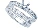 1.05 cts Baguette Diamonds Wedding Set - Platinum, 18kt White or Yellow Gold