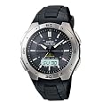 Casio Mens WVA470J-1ACF Waveceptor Solar Atomic Ana-Digi Sport Watch