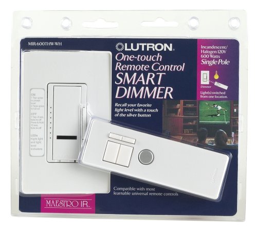 Lutron #MIR-600THW-WH White SP Dimmer/Remote