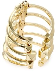Giuseppe Zanotti Gold-Finish Adjustable Multi-Cuff Bracelet, 8"