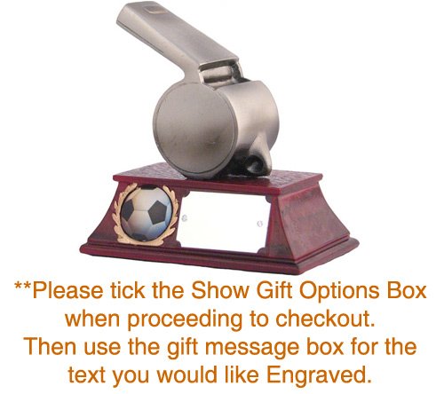 Football Whistle Trophy