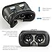 HSEOK VR BOX Virtual Reality Headset 3D Video Movie Game Glasses, Enhanced Version with Adjustable Pupil and Object Distance Design for 4.0-6