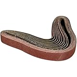 POWERTEC 111350 1-Inch x 30-Inch 240 Grit Aluminum Oxide Sanding Belt, 10-Pack