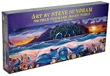 Art by Steve Sundram 700-Piece Panoramic Jigsaw Puzzle: "Tropical Dolphins"