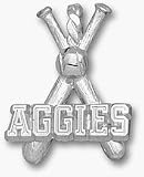 Texas A & M Aggies Aggies Baseball Bats Pendant - Sterling Silver Jewelry