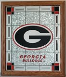 Georgia Bulldogs - University of - NCAA 15.5 X 18 Glass Wall Plaque