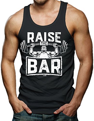 Raise The Bar - Gym Workout Weightlifting Men's Tank Top T-shirt