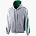 Youth Heavyweight Color Block Zip Front Hooded Sweatshirt from Augusta Sportswear