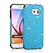 MEKO Galaxy S6 Case, Glitter Bling- Built in Sparkles- Flexible Rubber Case [Scratch Resistant] for Samsung Galaxy S6 - (Blue)