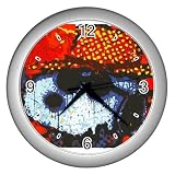 Silver Wall Clock of Snoopy Joe Cool in Disguise Pop Art