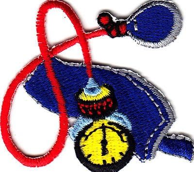 HEART MONITOR, MEDICAL-Iron On Embroidered Applique/Nurse, Profession