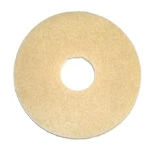 Oreck Commercial 437.058 Stone Care Orbiter Pad, 12" Diameter, For 550MC Orbiter Floor Machine, Beige