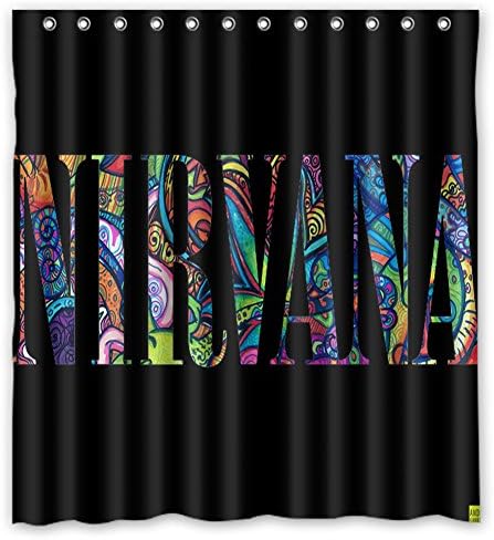 60 "x72" Nirvana Shower Curtain Waterproof Fabric Shower Curtain
