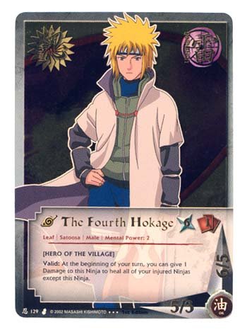 51VYogICulL naruto tcg curse of the sand n 129 the fourth hokage super rare card