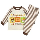 アスナロ（パジャマ・ルームウェア） パジャマ ベビー アンパンマン 長袖 裏起毛 ルームウェア100 ブラウン