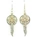 Beautiful! Sterling-silver Yellow-gold Black Hills Gold Dream Catcher dangle-earrings
