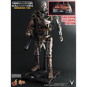 Hot Toys Sideshow Exclusive Terminator Salvation T-600 1:6 Scale 12 inch Figure by 