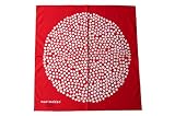 marimekko マリメッコ PUKETTI プケッティ スカーフ 65cm×65cm レッド