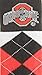 Donegal Bay Ohio State Buckeyes Men's Argyle Dress Socks, Black/Scarlet/Gray, One Size, NCAA Officially Licensed - DB Fan Gear