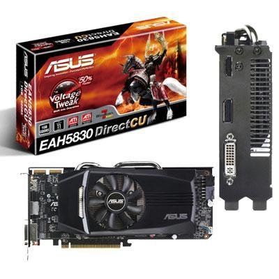 Asus ATI Radeon HD5830 - 1 GB DDR5 DVI/HDMI/DisplayPort PCI-Express Video Card EAH5830 DIRECTCU/2DIS/1GD5