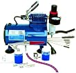 Paasche Beginners H-SET Single Action Airbrush Kit with D500SR Compressor with Regualtor and Hose
