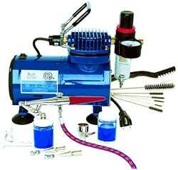 Paasche Beginners H-SET Single Action Airbrush Kit with D500SR Compressor with Regualtor and Hose