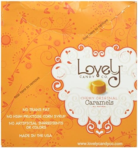 Lovely Candy Company Caramel Original, 2 Ounce (Pack of 6)