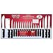 Diamond Cut 19pc Cutlery Set In White/Red Bow Box Surgical Stainless Steel Blades