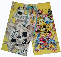 Men's Ed Hardy Swim Trunks Size 34