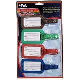 New Set 4 Luggage Name Tags Address Holder Bag Travel !