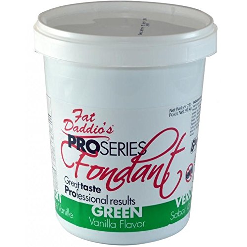 Fat Daddio's Fondant Green Vanilla 2 Lb.