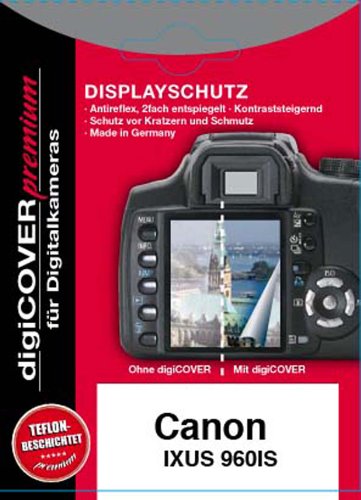 digiCOVER Premium Bildschirms chutz f&uuml;r Canon Digital IXUS 960 IS Preisvergleich