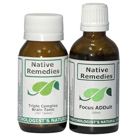 Click here to buy Native Remedies Triple Complex Brain Tonic and Focus ADDult ComboPack by Native Remedies.