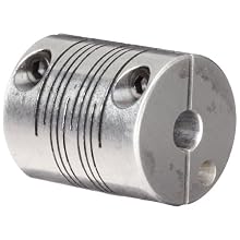 Ruland FCMR Clamping Beam Coupling, Polished Aluminum, Metric