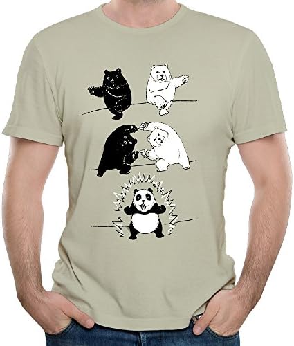 Men's ULTIMATE FUSION PANDA Funny T Shirts Short Sleeve Printed